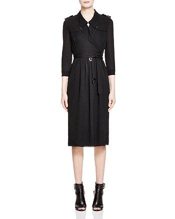 burberry agatha silk trench dress|Burberry .